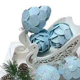 Шишка Кедр Dashuri 70 мм 6 шт. блакитна (15556607)