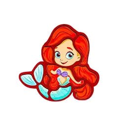 Детский пазл-вкладыш "Русалка" PuzzleOK Puz-22965, 12 элементов