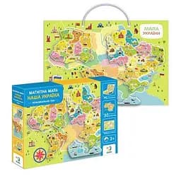 Магнітний пазл "Карта України" 200268 (8) "DoDo", 30 елементів, магнітна дошка, в коробці