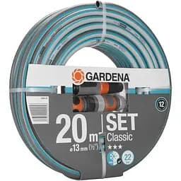 Шланг садовий Gardena Classic 13 мм 1/2" комплект для поливу 20 м (18004-20.000.00) - мініатюра 2
