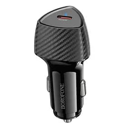 Адаптер автомобильный Borofone Solid single-port PD car charger BZ31B | 1Type-C, 30W/3A, PD/QC|