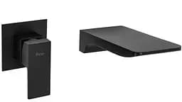 Смеситель для умывальника Rea Mason black черный настенный REA-B0690 Черный