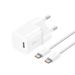 Зарядный адаптер Baseus GaN5 Fast Charger (mini) 1C 20 W Cable Type-C to Type-C 100 W P10110900213-01