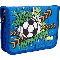 Пенал твердий Smart HP-04 Football, 13х21х4 см, синій (533298)