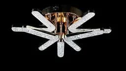 Люстра стельова LED Splendid Ray LT872/3+3, 120W, золото, білий, сучасний стиль з пультом, димер - мініатюра 3