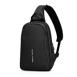 Рюкзак с одной лямкой Mark Ryden MR7191 с USB-портом (Черный)
