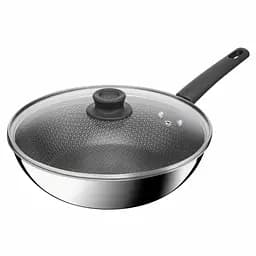 Сковорода Tefal ВОК Emotion+ Power з кришкою 28см (E3411655)