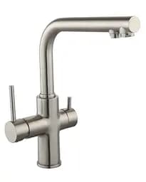 Смеситель для кухни с подключением питьевой воды Imprese Daicy 55009S-F Хром матовый