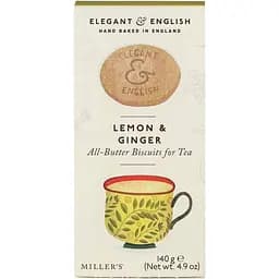 Печенье Elegant and English Имбирь-лимон 140 г
