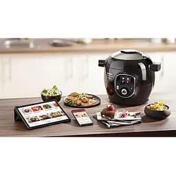 Мультиварка-скороварка Tefal Cook4me+ Connect 1600 Вт чорна (CY855830) - мініатюра 7