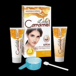 Крем для знебарвлення волосся на обличчі та тілі Lady Caramel, 100 мл (2x50 мл)