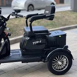 Електроскутер Триколісний Crosser TR1 (600W, 72V, 20Ah) Чорний - мініатюра 6