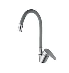 Змішувач для кухні Mixxus NEO-011 REFL.Gray із силіконовим виливом (MI6557)