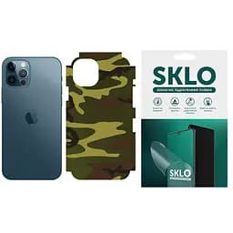 Захисна гідрогелева плівка SKLO Back тил+грані без кутів Camo для Apple iPhone 14 Pro 6.1 Коричневий/Army Brown