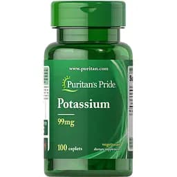 Вітаміни та мінерали Puritan's Pride Potassium 99 mg, 100 каплет
