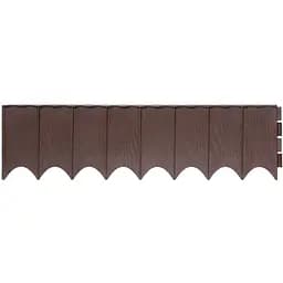 Бордюр садовый Prosperplast Garden Fence 5.9 м коричневый (IKRR-R222)