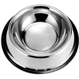 Миска для собак 4Dog, з нержавіючої сталі, протиковзка, 22 см, 1,9 л