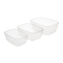 Набір пластикових контейнерів для зберігання харчових продуктів (0.6 л/1 л/1.5 л) 87934 - мініатюра 4