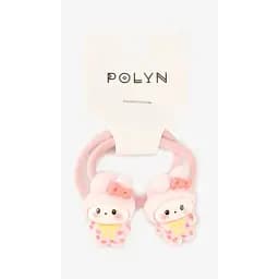 Резинка с украшениями для девочки Polin 2 шт 4048A-24 Розовый