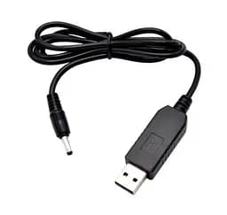 Кабель питания USB 5V - DC 5V (3.5x1.35 мм), черный, 1 м, Dynamode