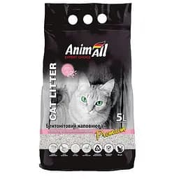 Бентонитовый наполнитель AnimAll Premium Baby Powder с ароматом детской пудры для кошек 5 л