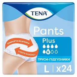 Труси-підгузки для дорослих Tena Pants Plus Largе 24 шт.