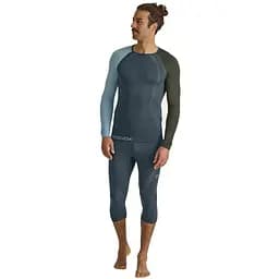 Термокофта Ortovox 120 Comp Light Long Sleeve M XL Синій/Сірий (1054-025.001.1168) - мініатюра 4
