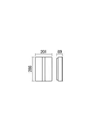 Бра вуличне BREDA AP LED 12W IP54 DB 4000K (5.1.2) Redo 90026 - мініатюра 2