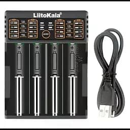 Зарядний пристрій для акумуляторів LiitoKala для 18650, AA, AAA, Li-Ion, Ni-MH, Ni-Cd з дисплеєм і функцією Power Bank - мініатюра 3