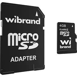 microSDHC Wibrand 4Gb class 4 (adapter SD)