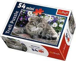 Набір Пазли - (54 елм. Міні) - Сіре кошеня "Симпатичні тварини"