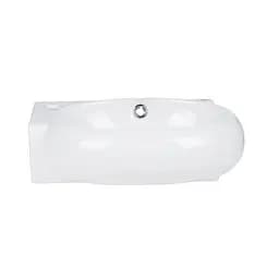 Умивальник Qtap Leo підвісний овальний лівий 430x290x140 мм White + донний клапан PU02O, Білий - мініатюра 3