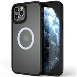 Чохол Epik TPU+PC Metal Buttons with MagSafe для Apple iPhone 12 Pro Max 6.7 Чорний