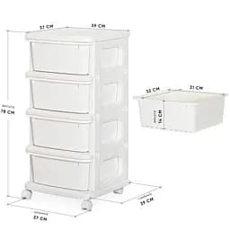 Дитячий стелаж Mealux Otto White (KD-E013 White) - мініатюра 3