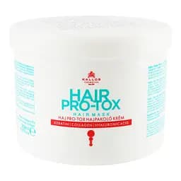 Відновлююча маска для волосся Kallos Cosmetics KJMN Pro-Tox Hair Mask з кератином, колагеном та гіалуроновою кислотою 500 мл - мініатюра 2