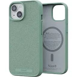 Чехол-накладка Njord Fabric MagSafe Case Turquoise для iPhone 15 (NA51FA13)