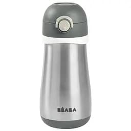 Металлический термопоильник Beaba, 350 мл, серый (913540)