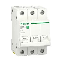 Автоматичний вимикач змінного струму Schneider RESI9 16А, 3P, крива, 6кА