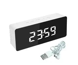 Годинник настільний Technoline White/Black Mirror (WT475) - мініатюра 4