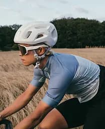 Велоджерсі жіноче POC Essential Road Light Jersey S Блакитний-Салатовий - мініатюра 2