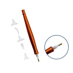 Стилус для алмазної мозаїки A-Toys з 5 насадками мідний