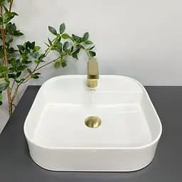 Умивальник VBI Lesina 2 white накладний VBI-015301, Білий - мініатюра 4