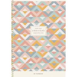 Зошит для записів Genius В5, в клітинку, спіраль, 80 л., Ромбіки (B5-SC-080-6096K)