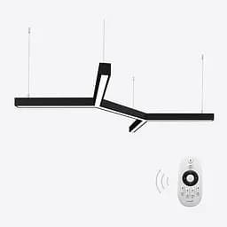 Керований світлодіодний світильник X-LED 100ВТ Star чорний (870*740*43) LSNS-100db