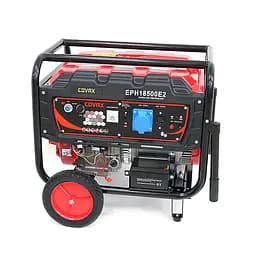 Генератор бензиновий COVAX EPH18500E2, 9.0kW, однофазний 220V, 50Hz, DC12V, 20HP, Electric Starter, tank 25L, 705x560x570mm, 88kg - мініатюра 4