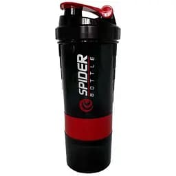 Шейкер спортивний EasyFit Spider 0,5л Чорно-червоний (EF-7200-R)