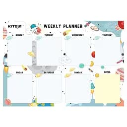 Планер настенный Kite Space на неделю сухостираемый А4 (K22-471-1)