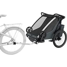 Дитяча коляска Thule Chariot Cross 2 Double (Dark Slate) (TH 10201035) - мініатюра 4