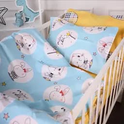 Підковдра MirSon Бязь Kids Time 20-0044 Cats and bunnies 160х220 см (2200009640971) - мініатюра 3