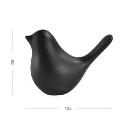 Декоративна статуетка MBM My Home Пташка чорна (DH-ST-30 L BLACK) - мініатюра 2